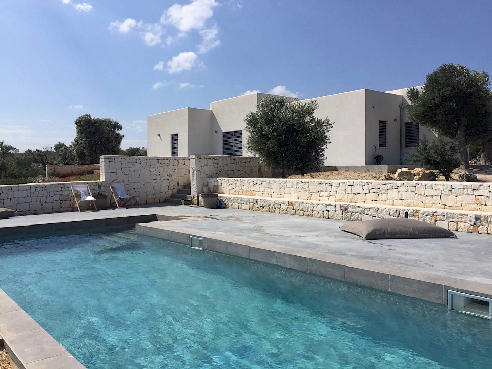 Progettazione architettonica villa con piscina in Puglia